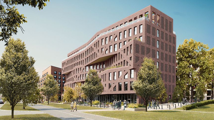 ZÜBLIN is building a new student residence in Frankfurt’s Nordend district on behalf of i Live Commerz Real Campus Zwei GmbH.  copyright / rendering: AI+P Planungs GmbH