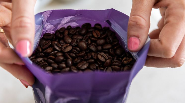 100 ton kaffe får ny förpackning