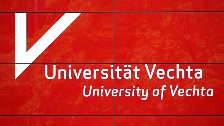 Logo am Q-Gebäude der Universität Vechta