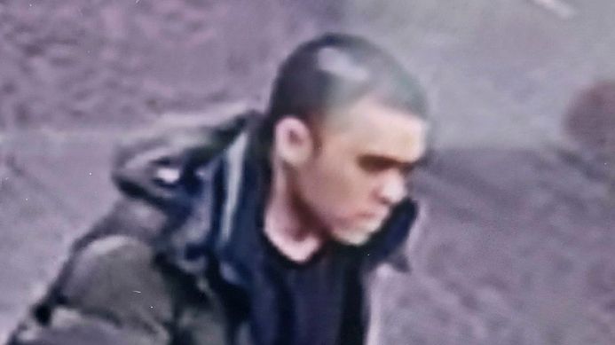 [Image of man sought by police]