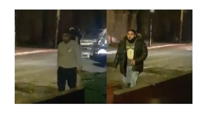 [Two men police want to identify following the robbery]