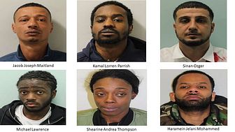 [The six people convicted following 2017 shooting in Leyton]