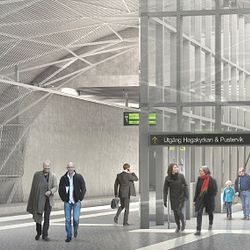 Bild: Västlänken Station Haga, ABAKO Arkitektkontor i Göteborg