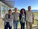 Paul Renaud and Laurids Enevoldsen (Akvaplan-niva) with Project Leader Paco Arenas and Researcher Marina Dolbeth, both from CIIMAR (Interdisciplinary Centre of Marine and Environmental Research). Photo: Sofia Hernández Chan