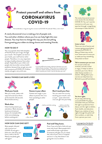 Corona/Covid-19 information for children