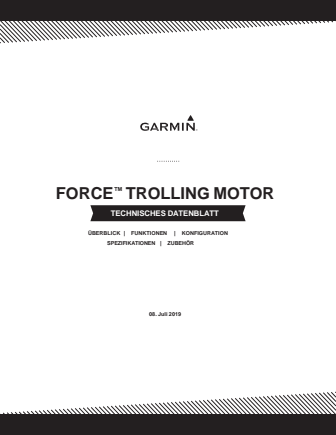 Datenblatt Garmin Force Trolling Motor
