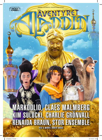 Familjeföreställningen Äventyret Aladdin till Scandinavium
