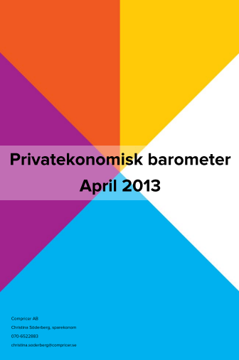 Privatekonomisk barometer april