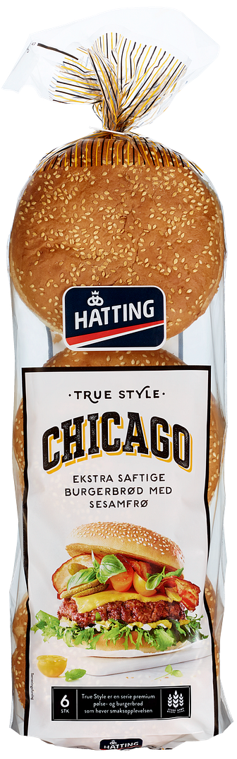 True Style Chicago hamburgerbrød