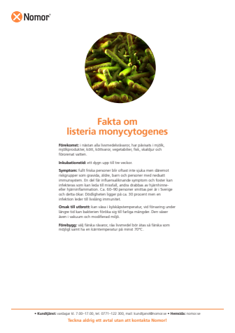 Fakta om listeria monycytogenes