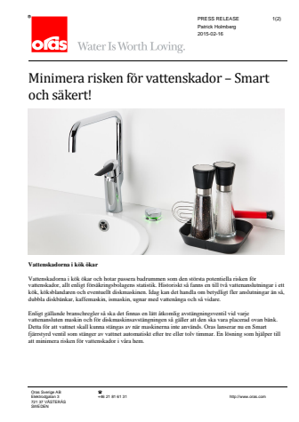 Minimera risken för vattenskador - Smart och Säkert!