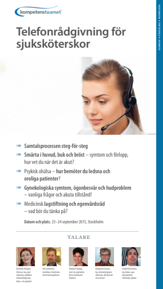 Telefonrådgivning för sjuksköterskor
