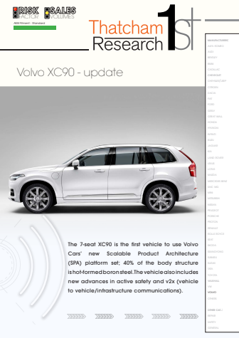 Thatcham 1st : Volvo XC90