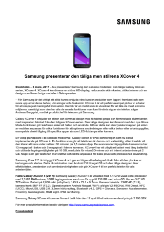Samsung presenterar den tåliga men stilrena XCover 4 