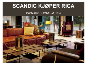 Scandic kjøper Rica Hotels
