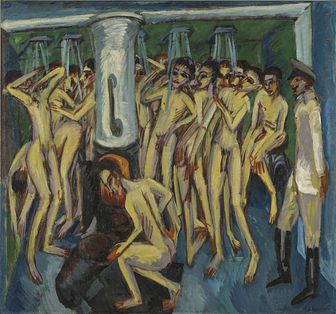Ernst Ludwig Kirchner: Soldatbadet (1915)
