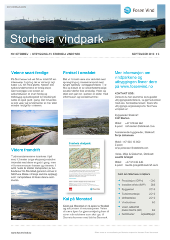 Nyhetsbrev Stoheia vindpark #6 - 2018