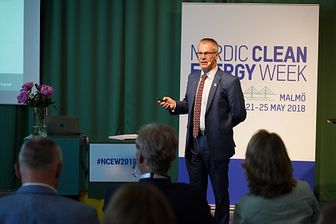 Anthony Munday, Stoke-on-Trent,  talar på Nordic Clean Energy Week 2018