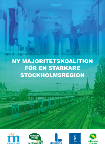 Ny blågrön majoritetskoalition för en starkare Stockholmsregion