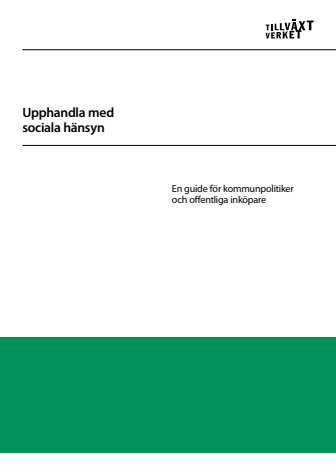 Upphandla med sociala hänsyn - En guide för kommuner och offentliga inköpare