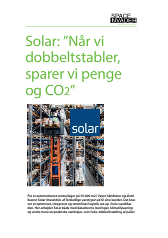 Solar sparer penge og CO2 med innovativt pallestativ 