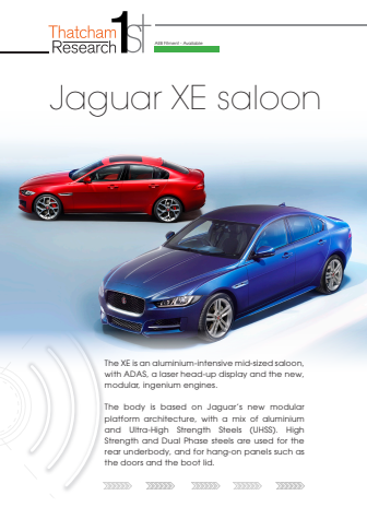 Thatcham 1st : Jaguar XE Saloon 2015