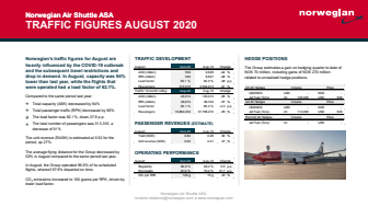 Traffic Report August 2020