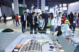Blue World Technologies and AIWAYS' hybrid methanol fuel cell system displayed at CIIE 2019