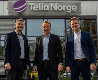 Einar Aaland fra StalkIT sammen med Jon Christian Hillestad og Frode Hegglund fra Telia Norge