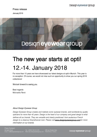 The new year starts at opti!