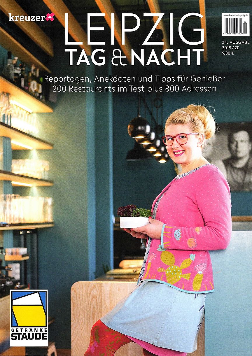 Das Titelfoto von "LEIPZIG Tag & Nacht 2019" zeigt Lisa Angermann vom Restaurant Frieda