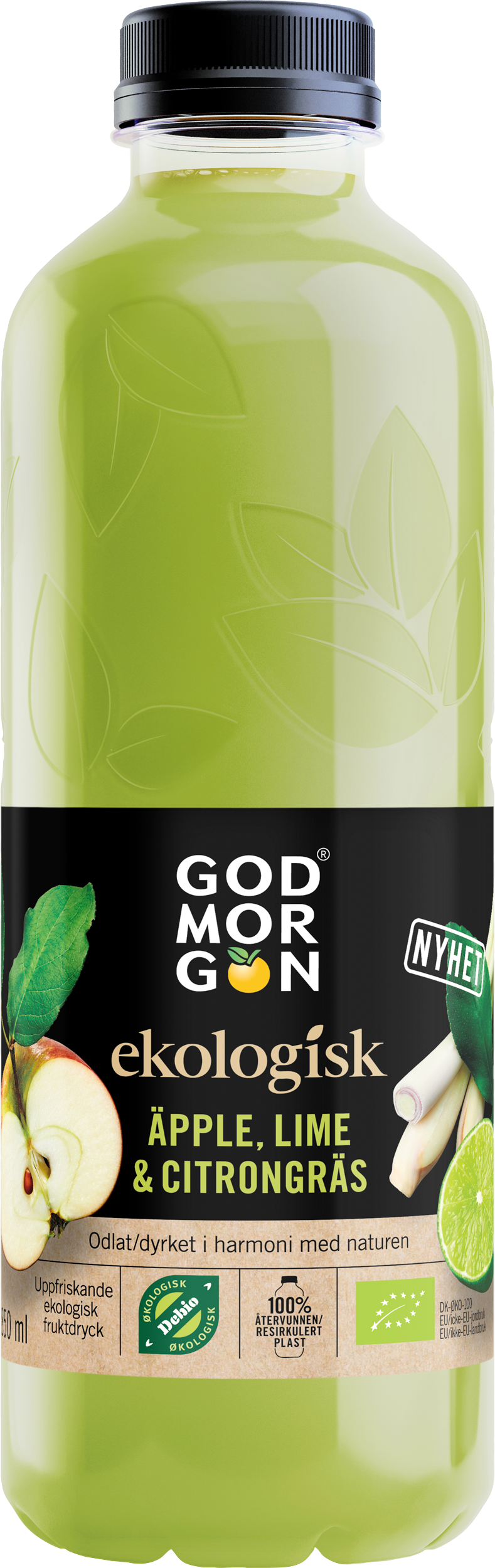 God Morgon® Ekologisk Äpple, Lime & Citrongräs 0,85L.png