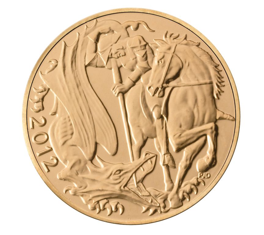 2012 Sovereign, gull, St. Georg og Dragen