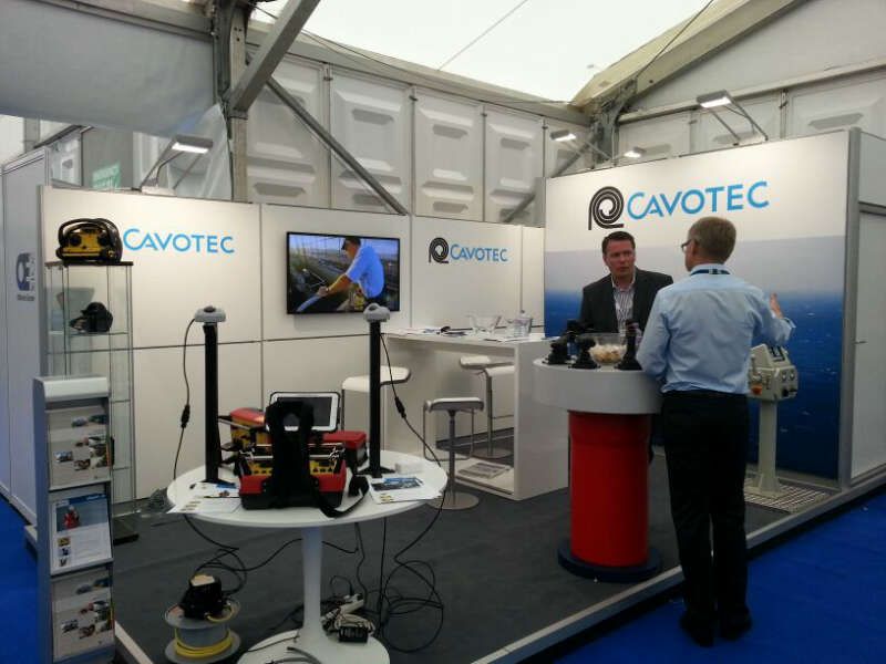 The Cavotec team prepare for day two of SPEOE13