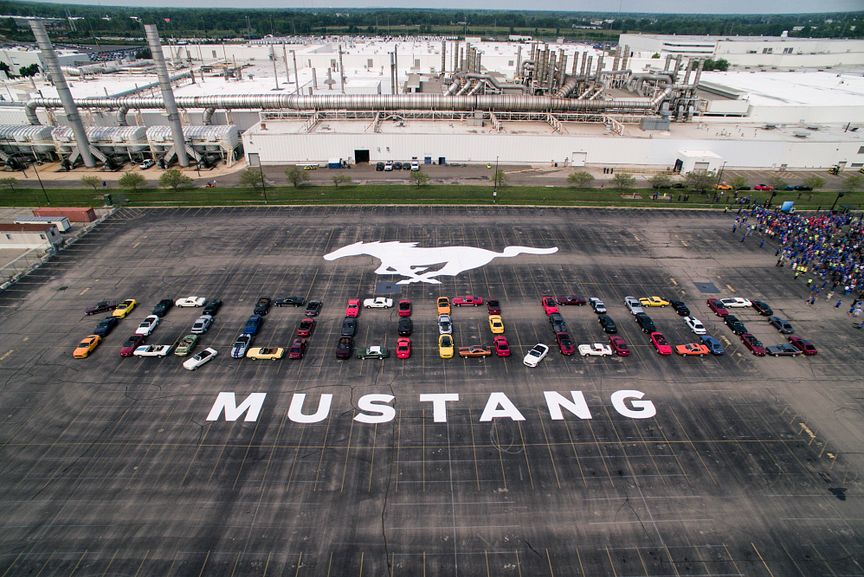 10 millioner Ford Mustangs produceret