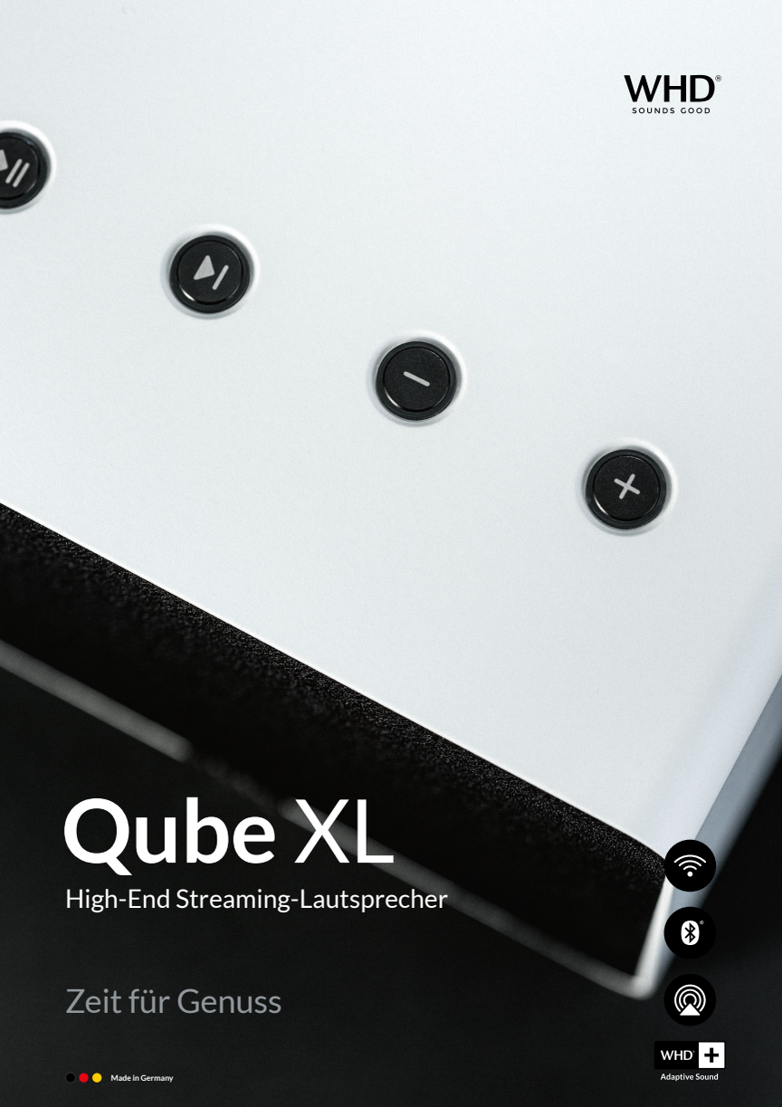 Qube XL High End Streaminglautsprecher aus Aluminium