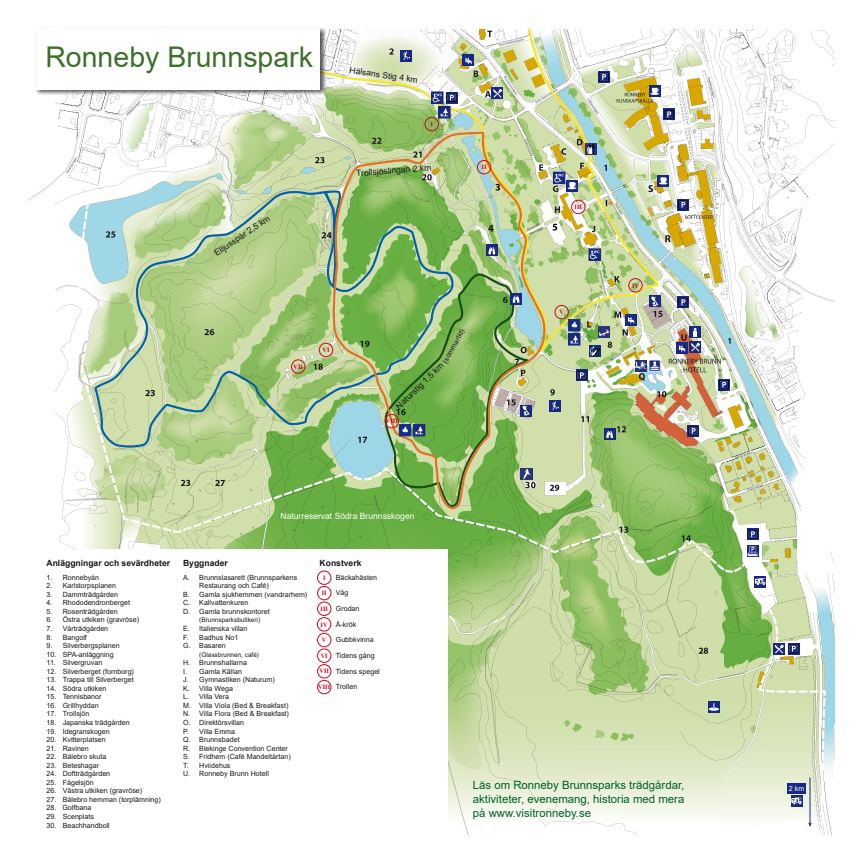 Karta över Brunnsparken | Ronneby kommun