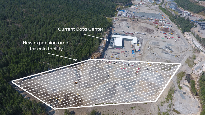 Construction Area - New Colocation Data Center - Green Mountain