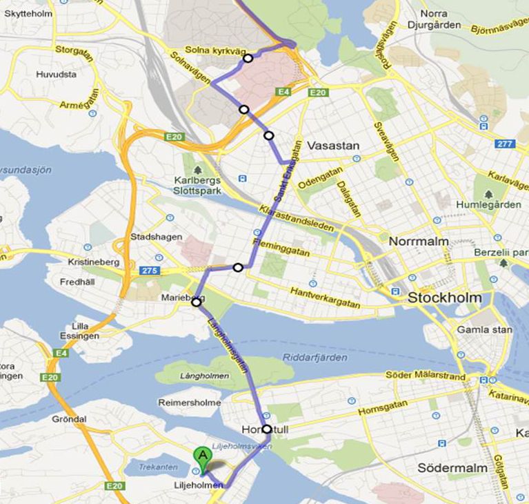 Karta Flygbussarnas nya linje | Flygbussarna Airport Coaches