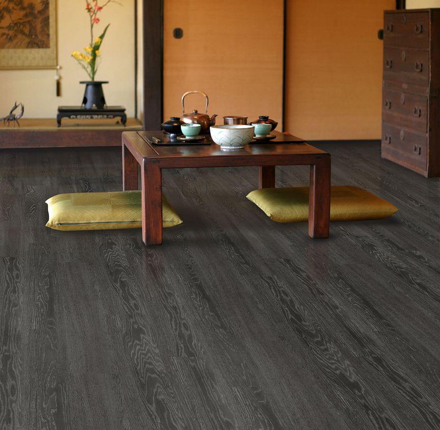 New Allure Flooring Design Aspen Oak, Black Wood Laminate Flooring