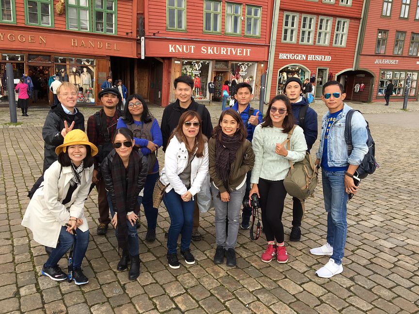 Thailandske journalister på besøk i Bergen