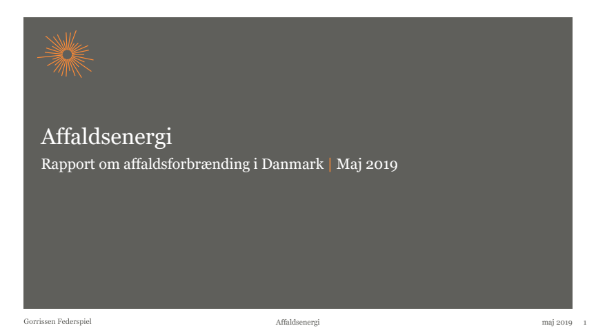 Affaldsforbrænding i Danmark - Rapport 2019