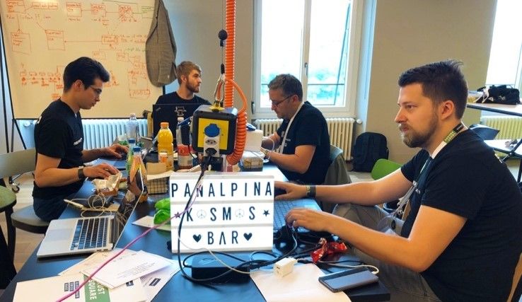 Panalpina's hacker team coding a blockchain solution to trace and authenticate pharma products