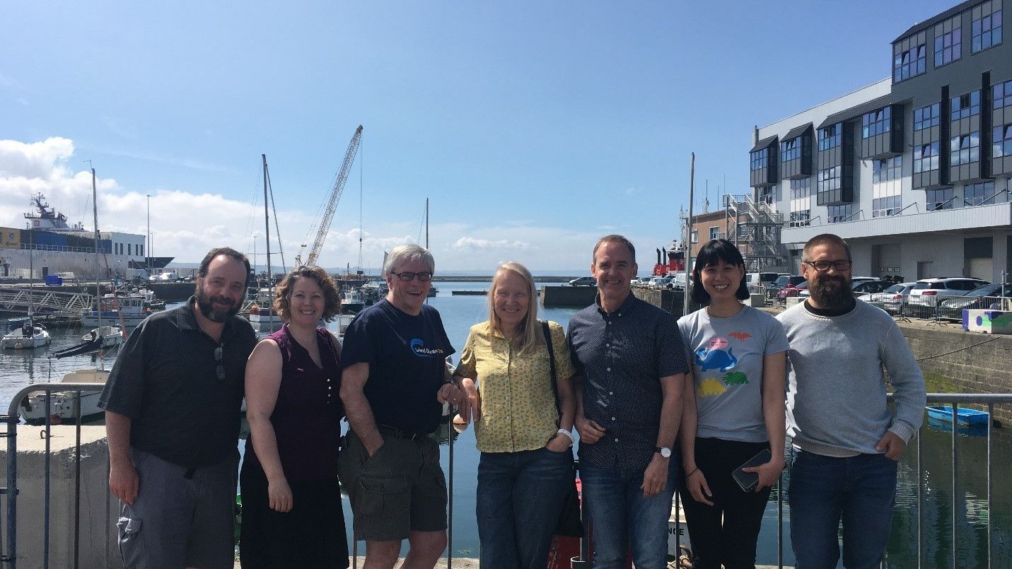 CoArc scientists take time from their workshop to view the tall ships in Brest harbour