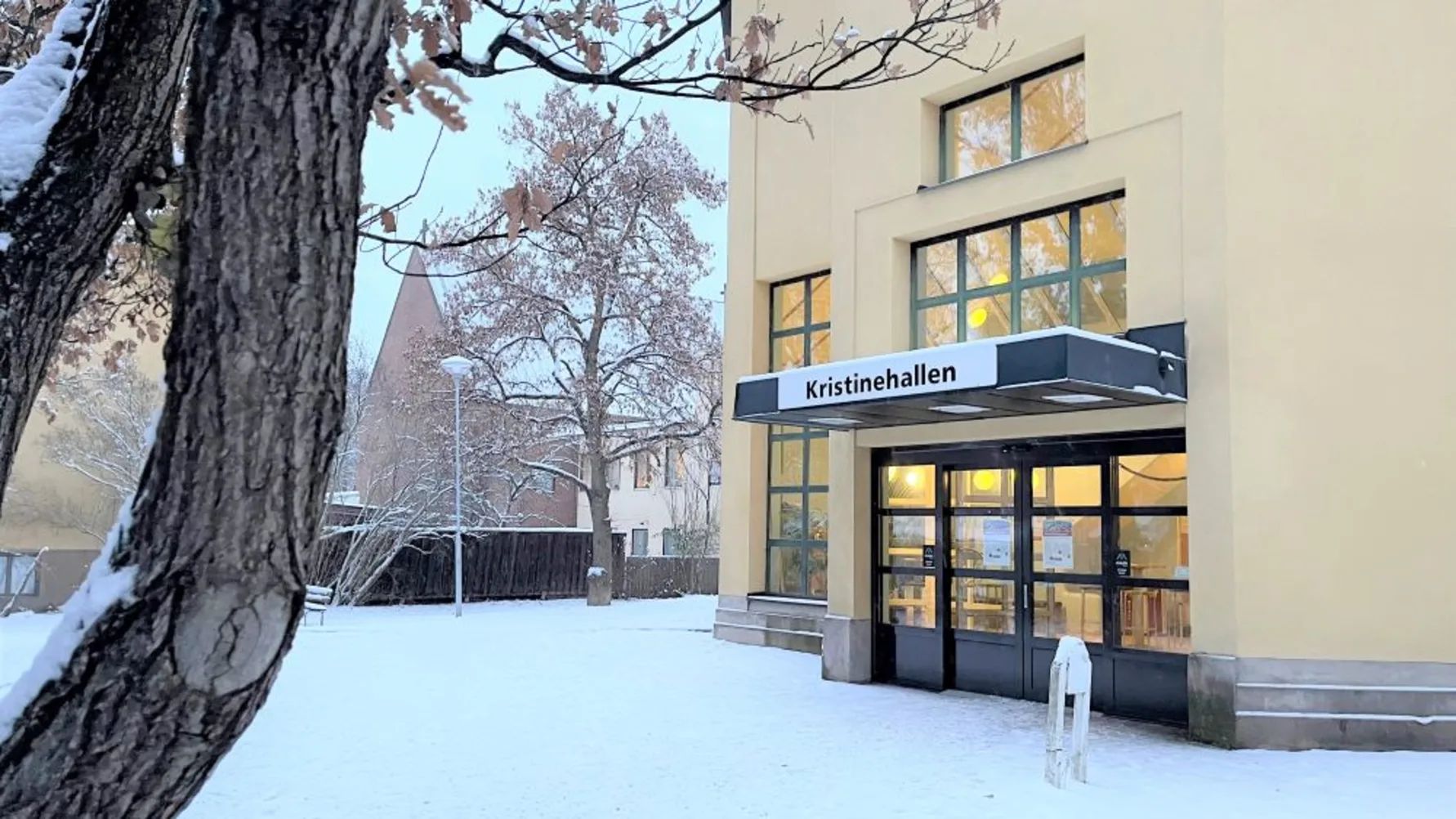 Entrén till Kristinehallen i Falun.