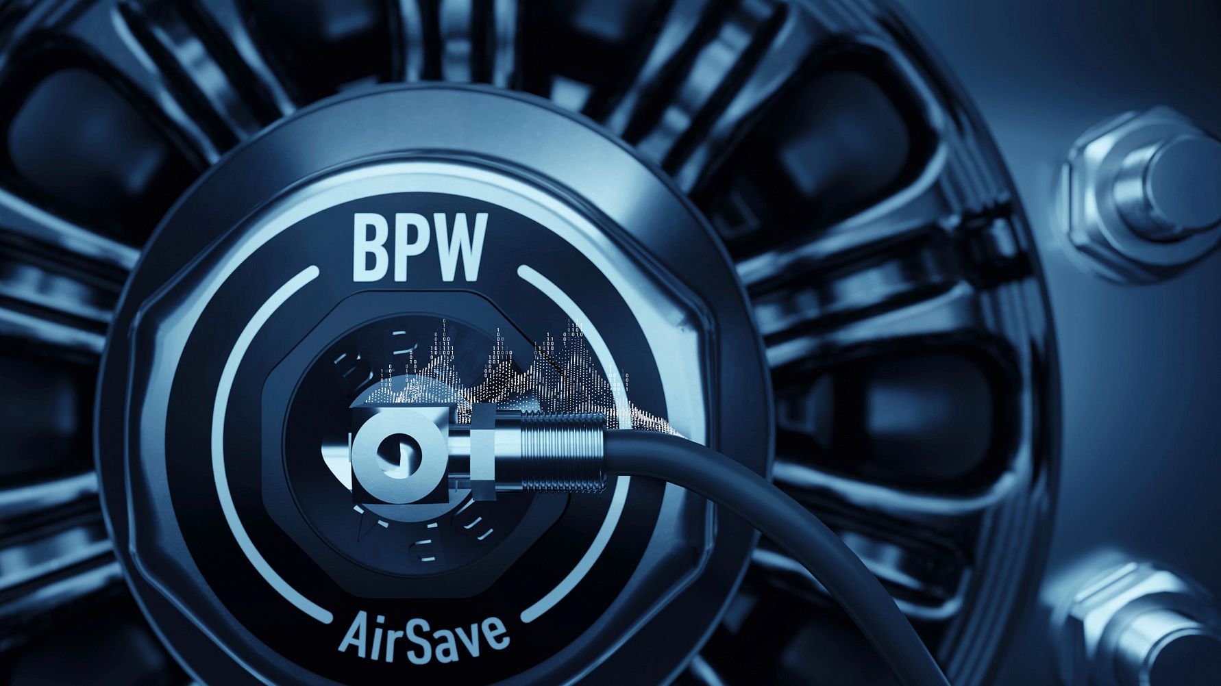 Die neue iC Plus Fahrwerksgeneration steuert und vernetzt das Reifendruckregelsystem AirSave von BPW, das bei Bedarf automatisch Luft nachpumpt.