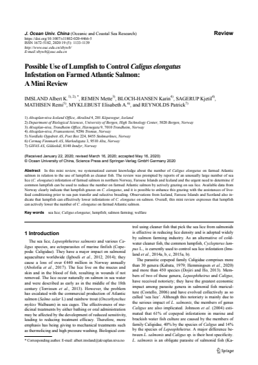 JOUC 19, 11331139 Mini review, lumpfish and C. elongatus.pdf
