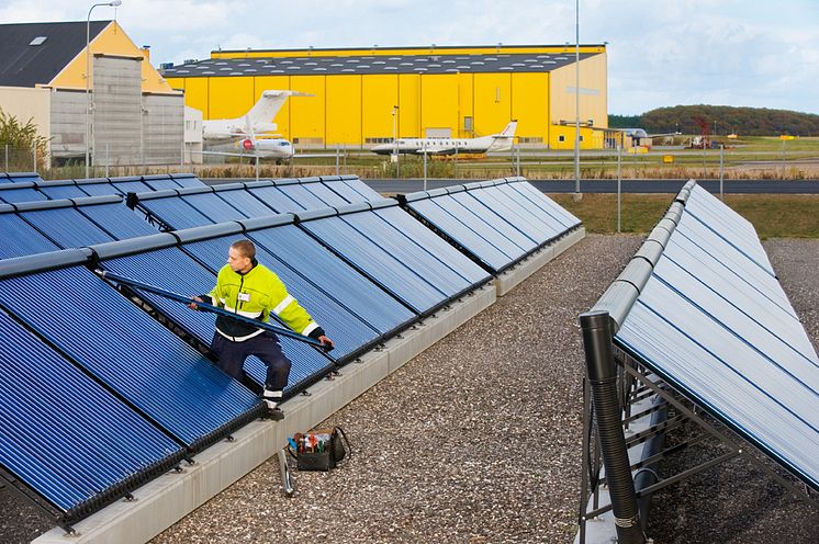Sol- och biobränsleanläggningen på Malmö Airport