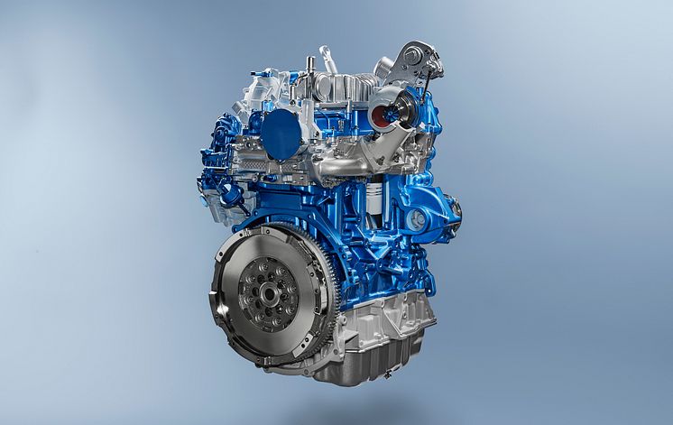Ny Ford Transit og Transit Custom får mer ytelser og lavere kostnader med avansert ny Ford EcoBlue-motor