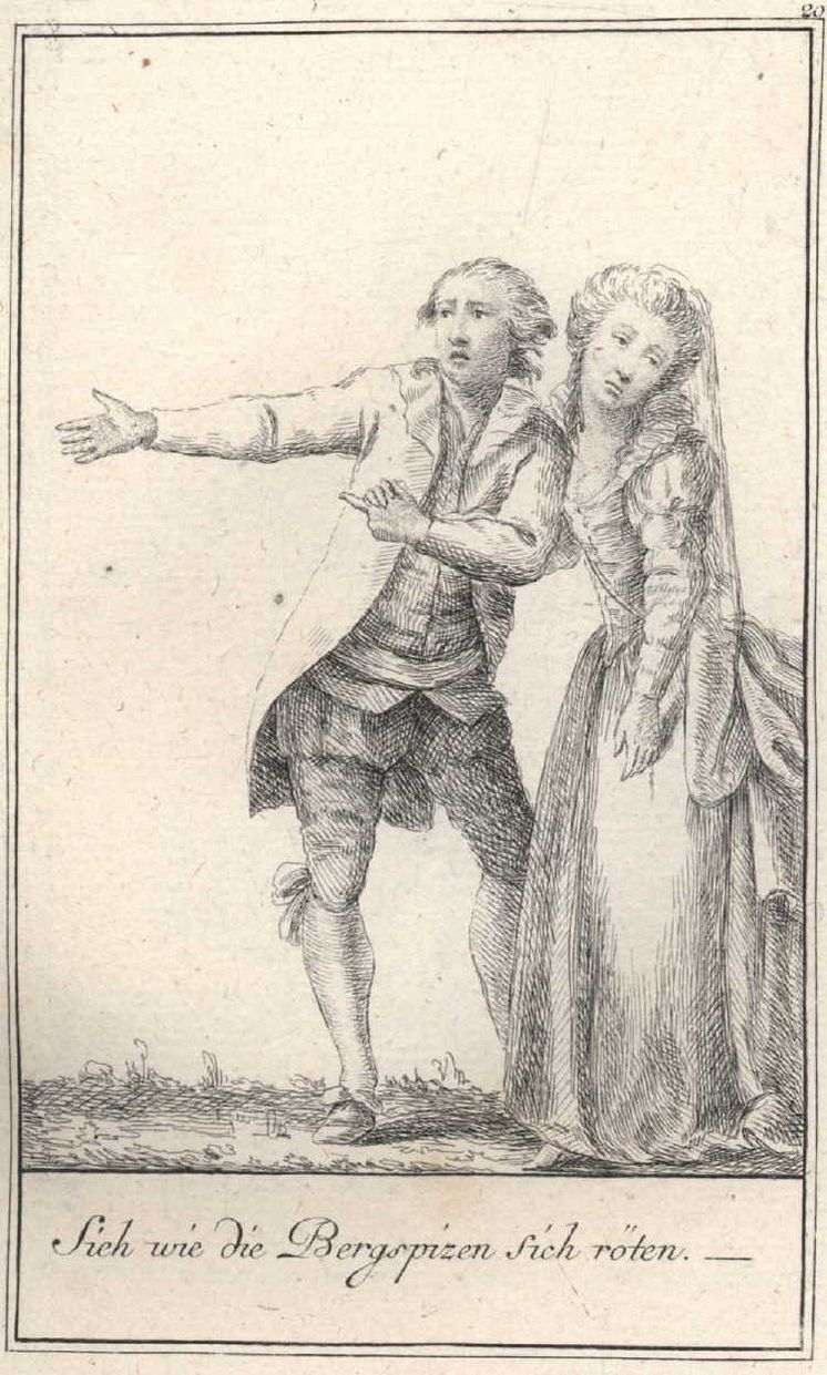 Illustrations from Joseph Franz von Goetz, Lenardo und Blandine, 1783